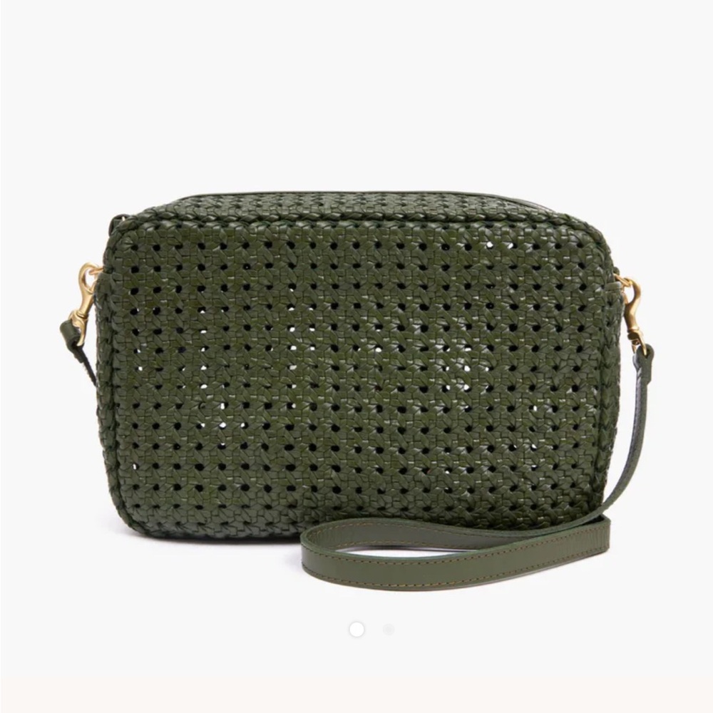 Clare V Rattan Army Crossbody Bag